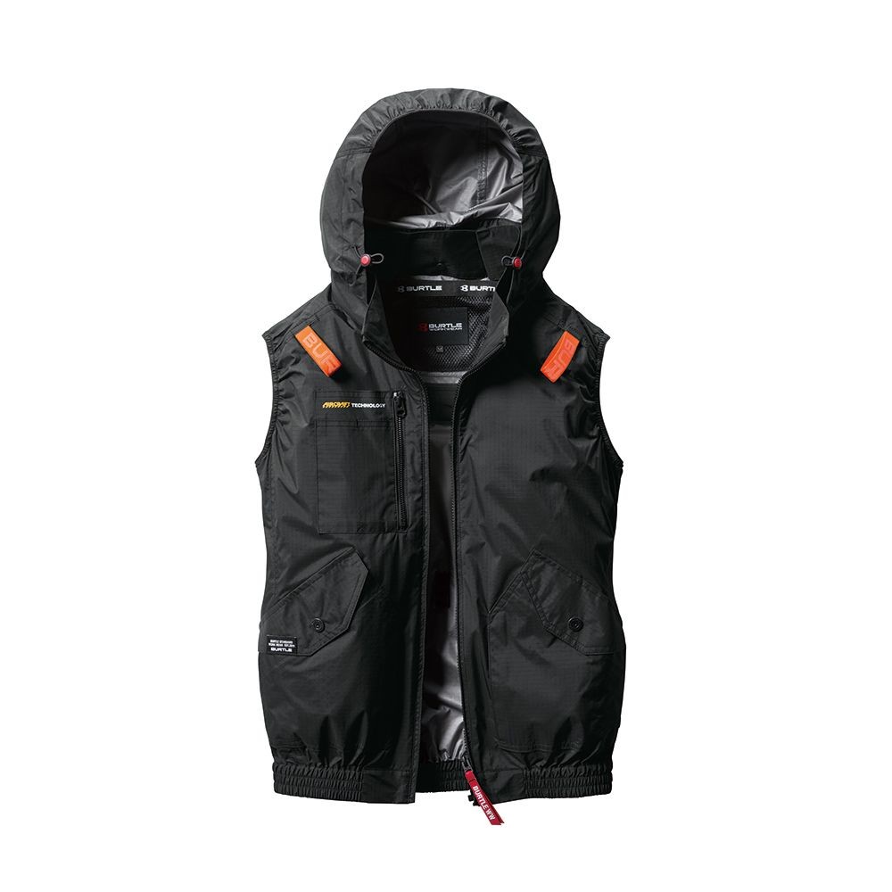 BURTLE AIRCRAFT バートル エアークラフト AC2074 ブラック, ブラック, Mサイズ