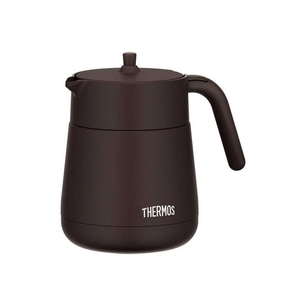 サーモス　真空断熱ティーポット ＴＴＥー７００ ＢＷ, ブラウン, 700ml