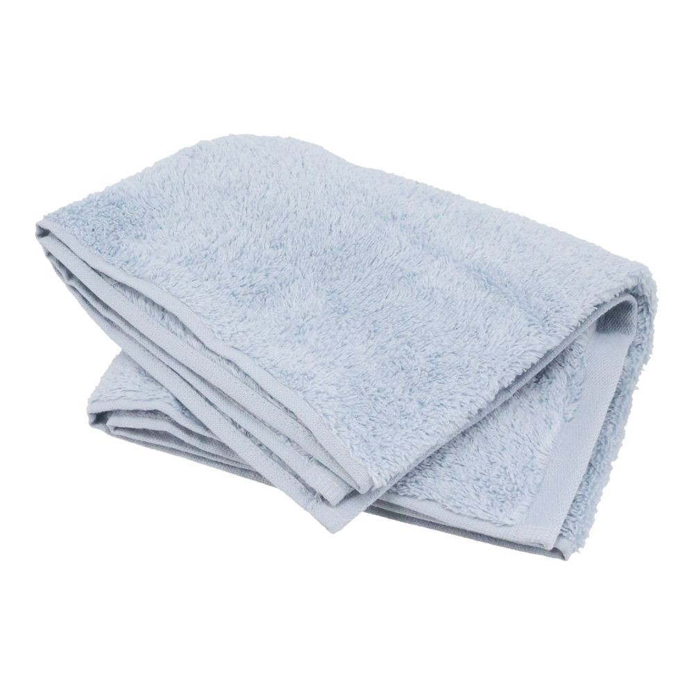 WIZ'A 吸水ふわふわ無撚糸フェイスタオル　ブルー, ブルー, 200mm×50mm×120mm