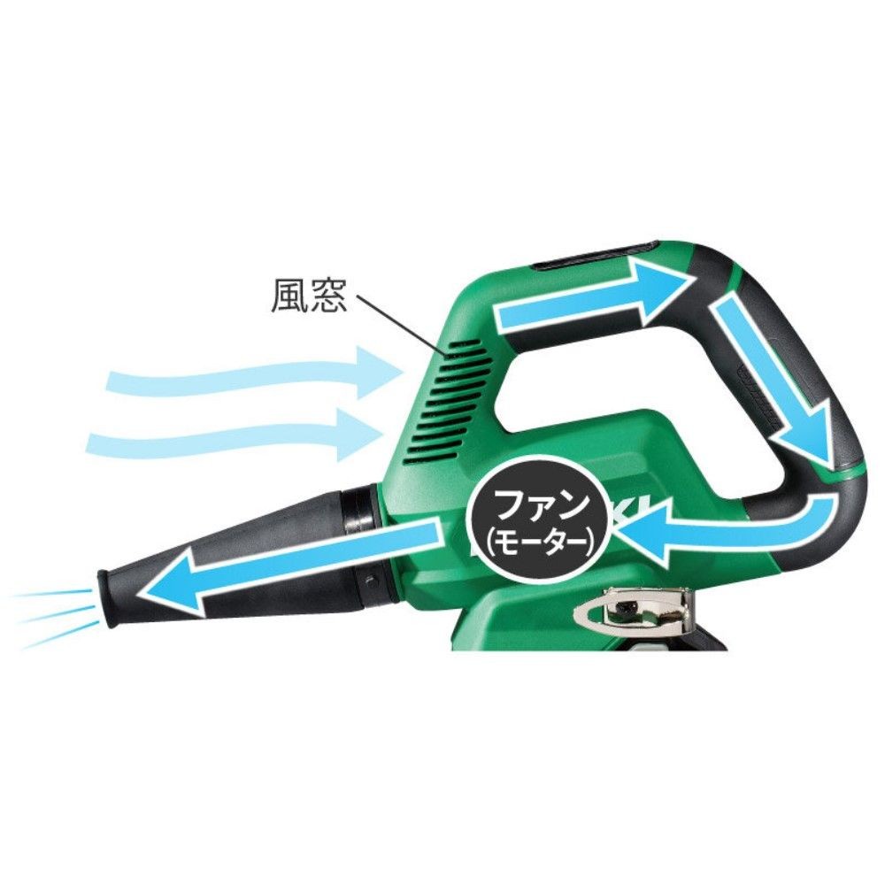 HiKOKI ハイコーキ コードレスブロワ RB36DB (NNB) ストロングブラック ※本体のみ, ブラック, B36DB(NNB)