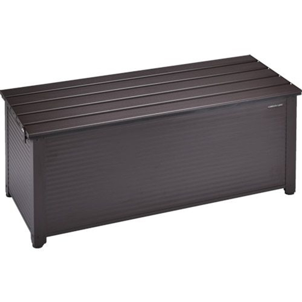 グリーンライフ アルミベンチストッカー114 ABS-114P(BR) ブラウン【メーカー直送・代引不可】, ブラウン, 幅114cm&times;奥行45.5cm&times;高さ48cm