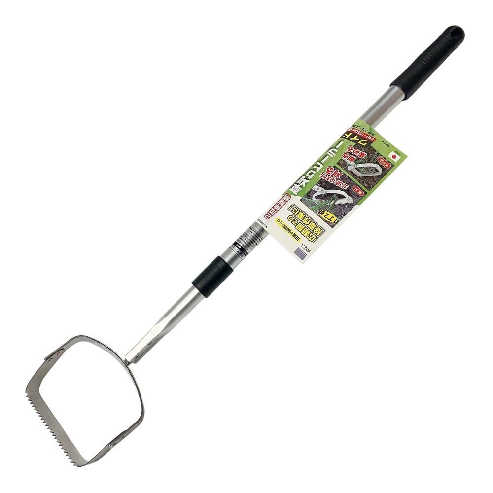 ＷＩＺＡ　超軽量2段伸縮草刈ピーラーワイド, シルバー, ピーラーワイド