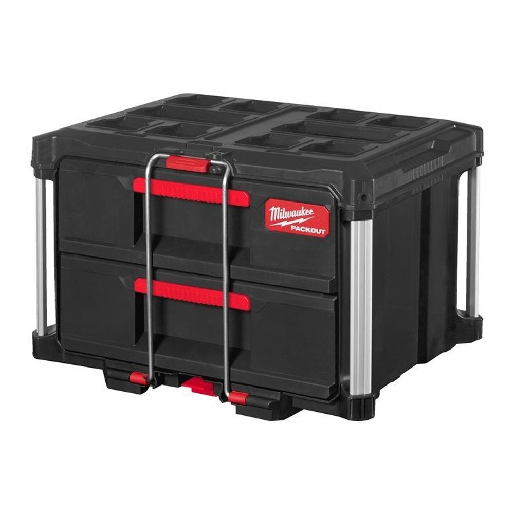 【数量限定】milwaukee PACKOUT 引き出し収納 2段 ブラック, 黒, 2段