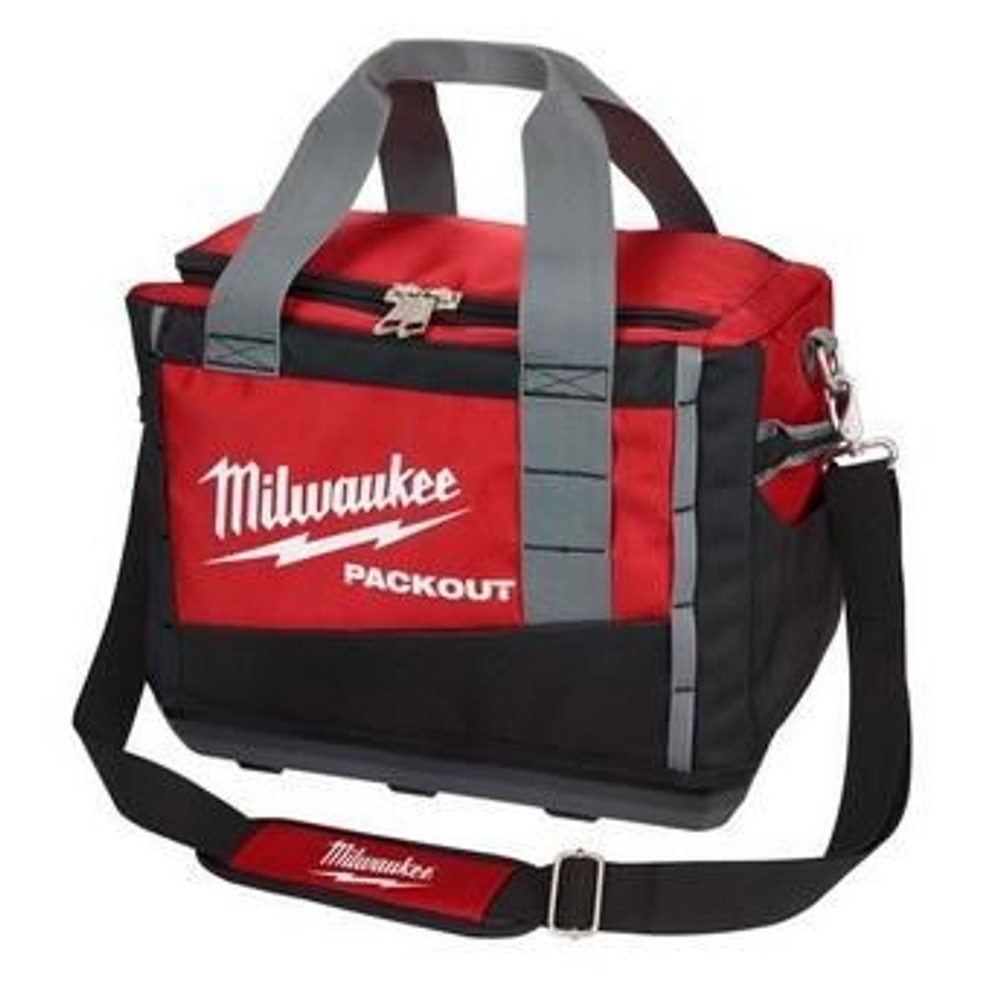 milwaukee PACKOUT 15インチツールバッグ 48-22-8321N, ブラック&times;レッド, 幅406&times;奥行254&times;高さ305mm