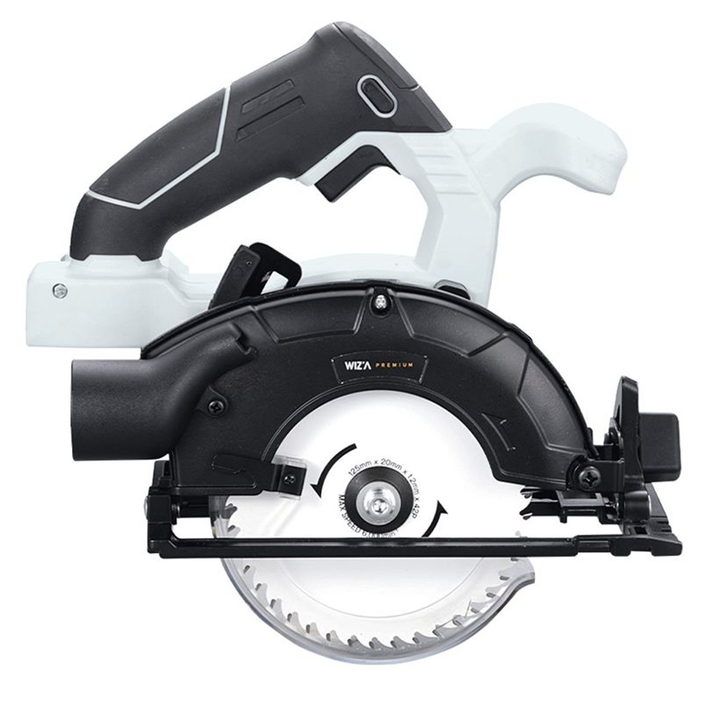 ウイザ WIZ'A 18V 充電式丸鋸125mm WZ-18CS 本体のみ, ブラック＋ホワイト, WZ-18CS