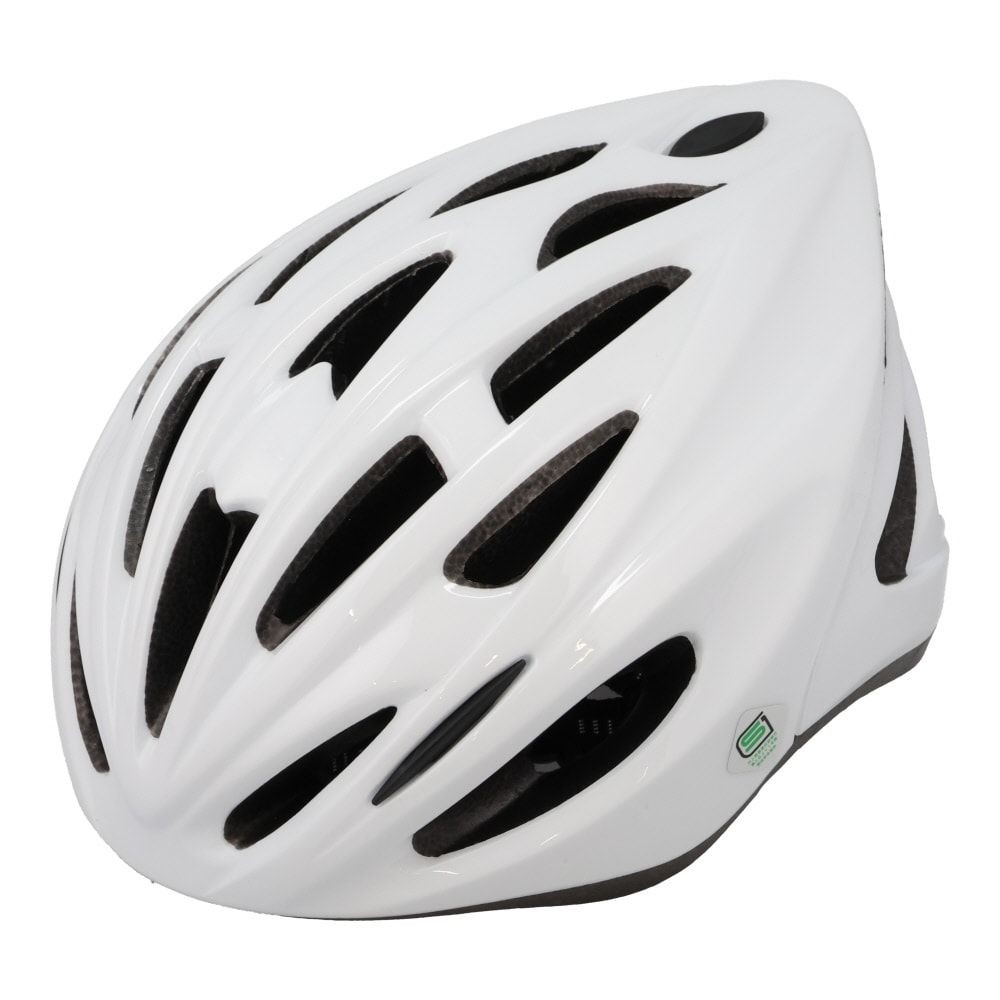 サイクルスポーツヘルメット Mサイズ, ホワイト, M（55-58cm）