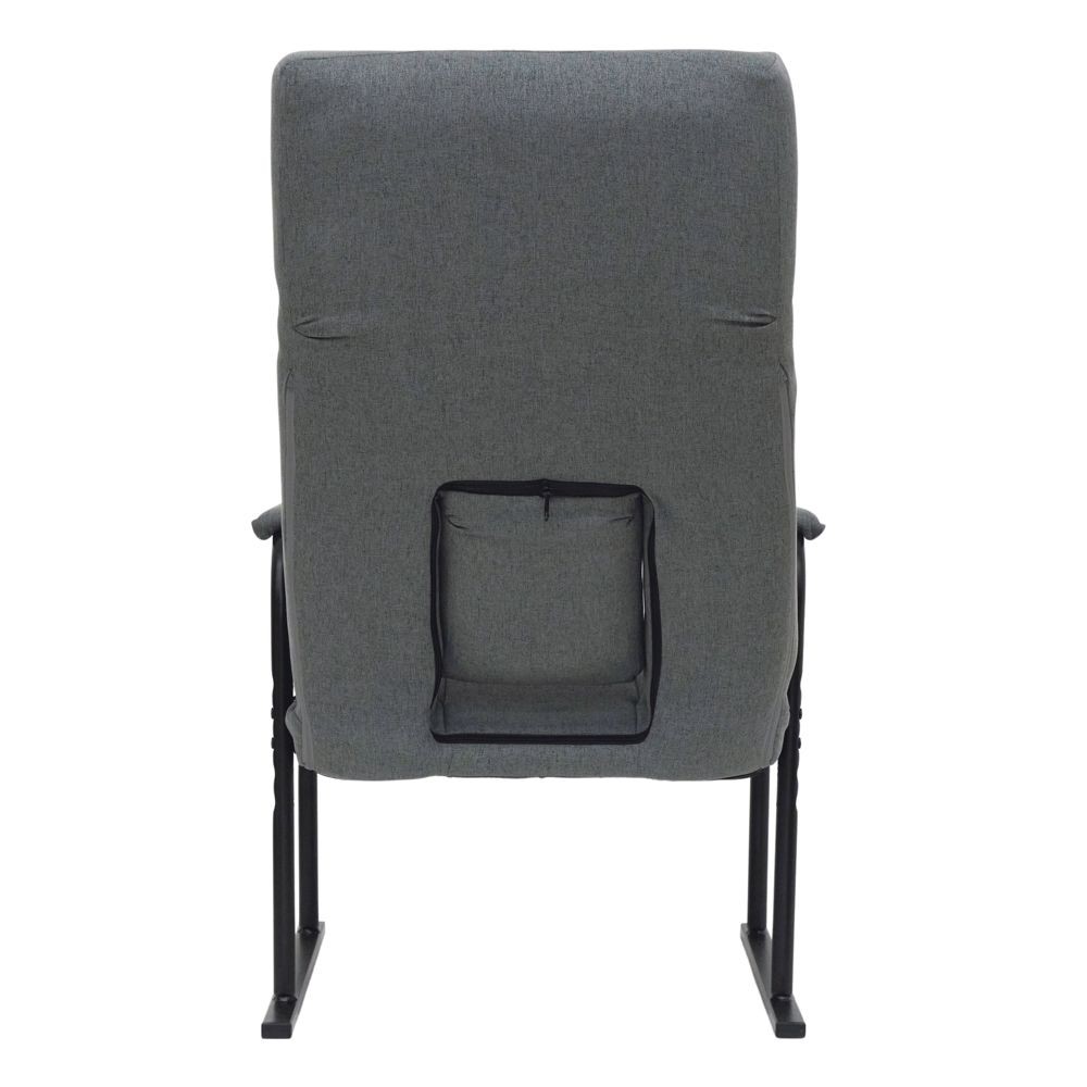 腰楽レバー式リクライニング高座椅子, グレー, 幅1240mm&times;奥行220mm&times;高さ555mm