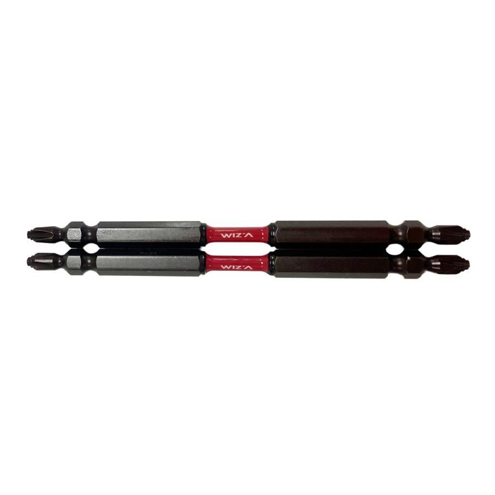 WIZ'A ウィザ ギザスボスリムトーションビット +2&times;&phi;3.8&times;110mm 2本入 WZDT142110, 両頭トーションビット, 2本入り