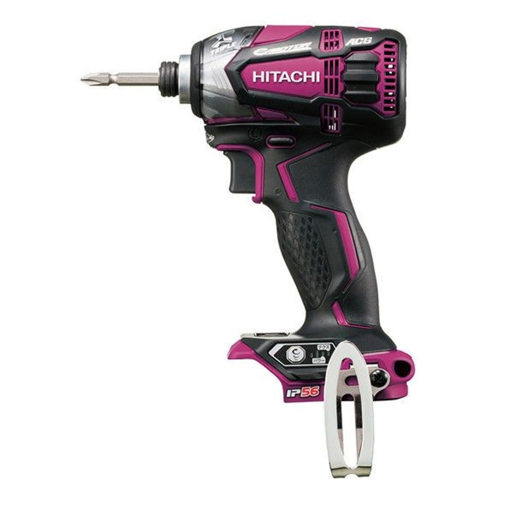 HiKOKI（ハイコーキ） 14.4Vコードレスインパクトドライバ WH14DDL2（NN）R, レッド, 本体のみ