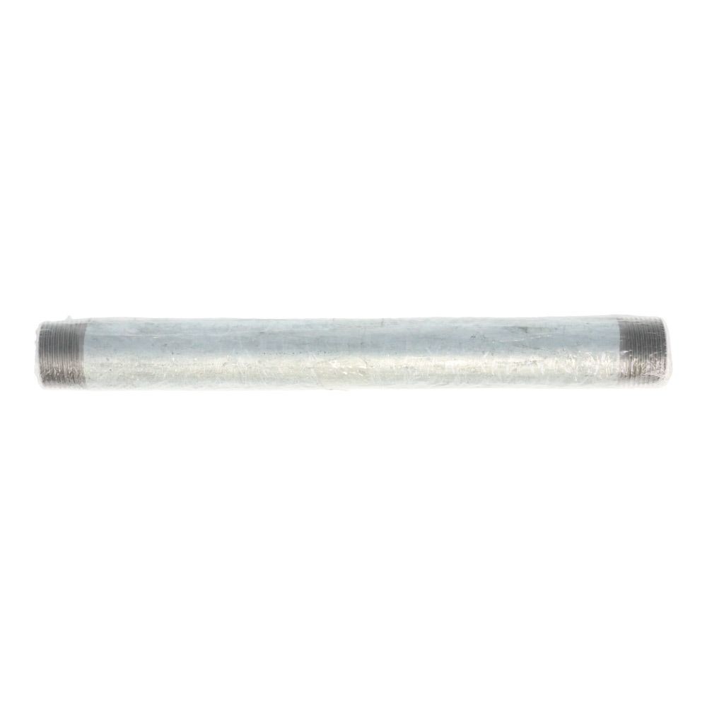 鋼管　ロングニップル　１×３００, シルバー, 1×300mm