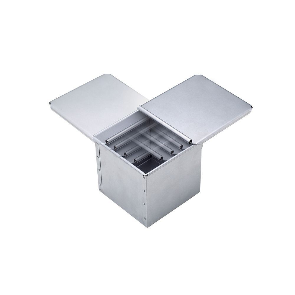 タイガークラウン（TIGERCROWN） スクエアブレッド　パン型　０．５斤 2382, シルバー, 0.5斤用