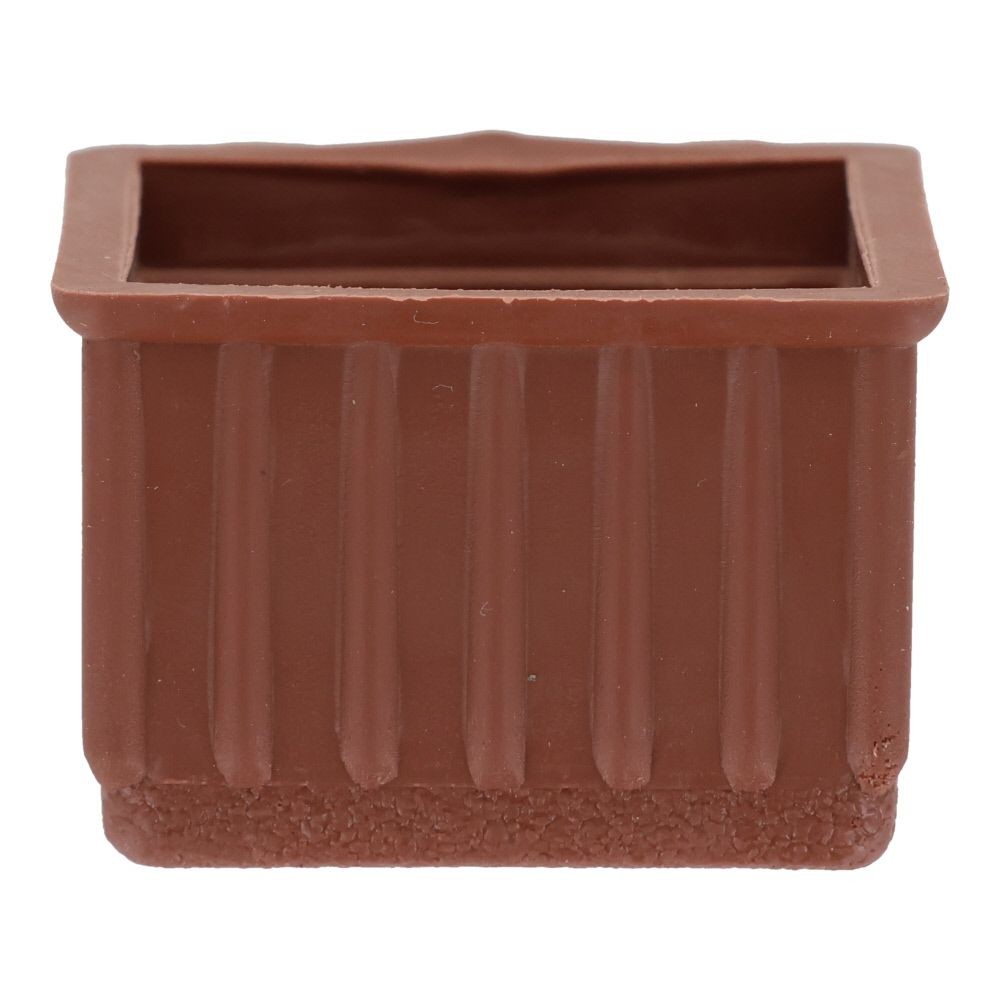 イス脚キャップ　角　茶, 茶(21), 21mm