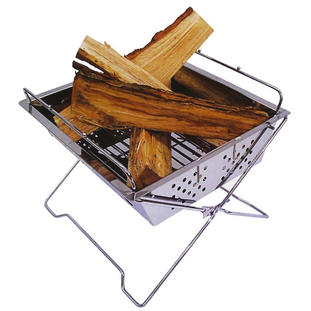 ステンレス焚火スクエアグリル