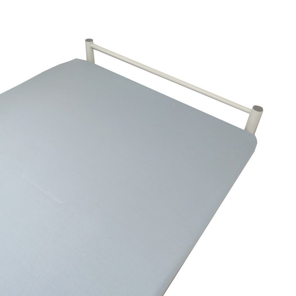 簡単脱着のびるニット地のぴったりシーツ　セミダブル・ダブル兼用, ブルー, セミダブル・ダブル兼用