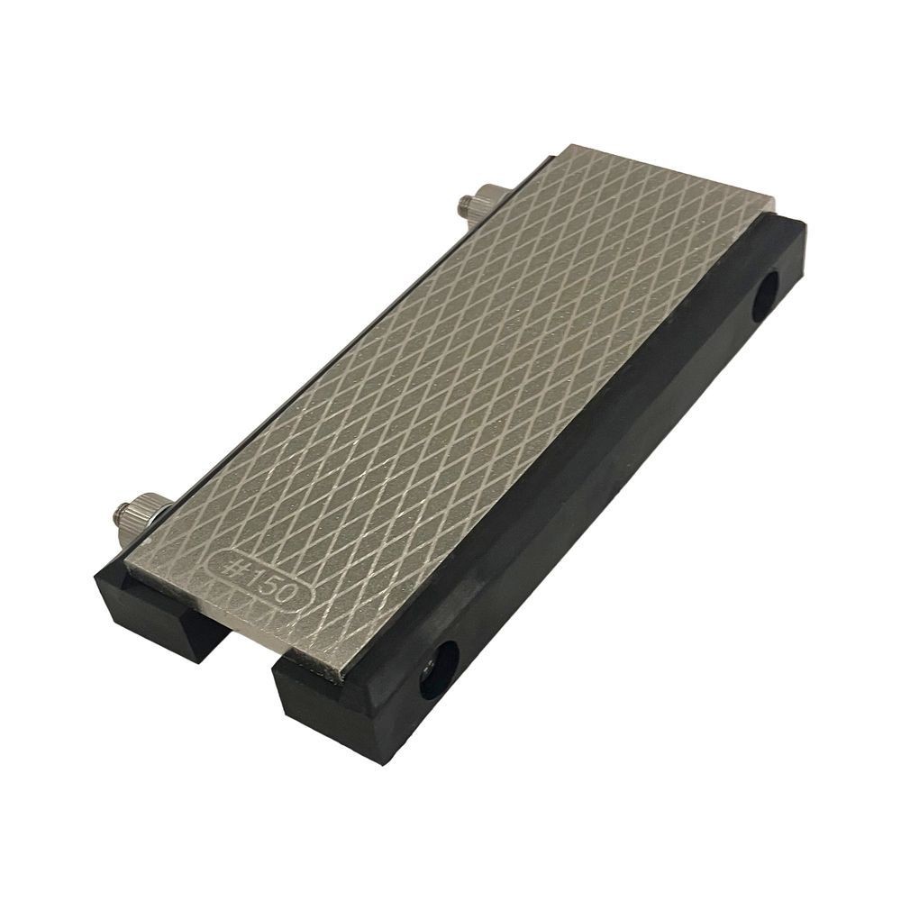 アイウッド（I WOOD） 電着　両面ダイヤモンド砥石　＃１５０／８００　台付 89007, シルバー,  #150（荒砥ぎ・砥石の面直し）／#800（中砥ぎ）