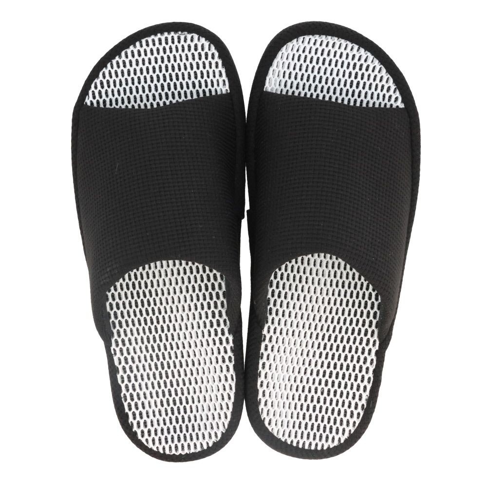 立体メッシュコンフォートスリッパ　ＢＫ　ＬＬ, ブラック, LLサイズ