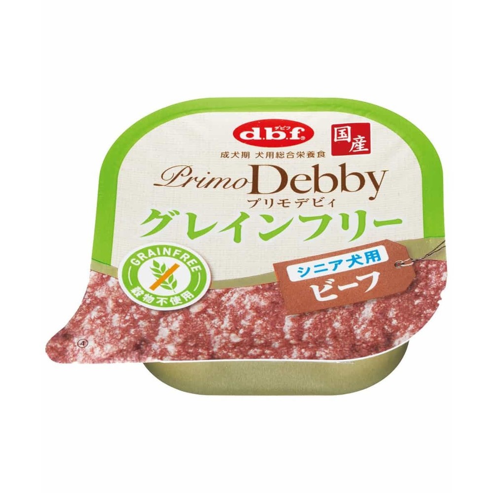 デビフペット プリモデビィ グレインフリー シニア犬用 ビーフ 95g, シニア犬用 ビーフ, 95g