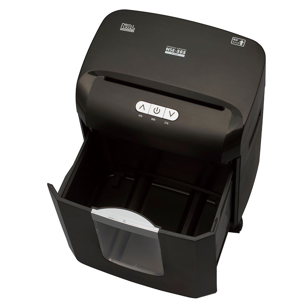 パーソナルシュレッダ  NSE-505BK【メーカー直送・代引不可】【法人限定】, ブラック, A4