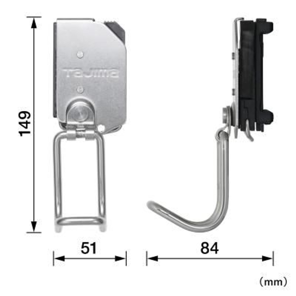 TAJIMA（タジマ）　セフ工具ホルダーステン ラチェット ブラ　SFKHS-RM, シルバー, 工具ホルダー