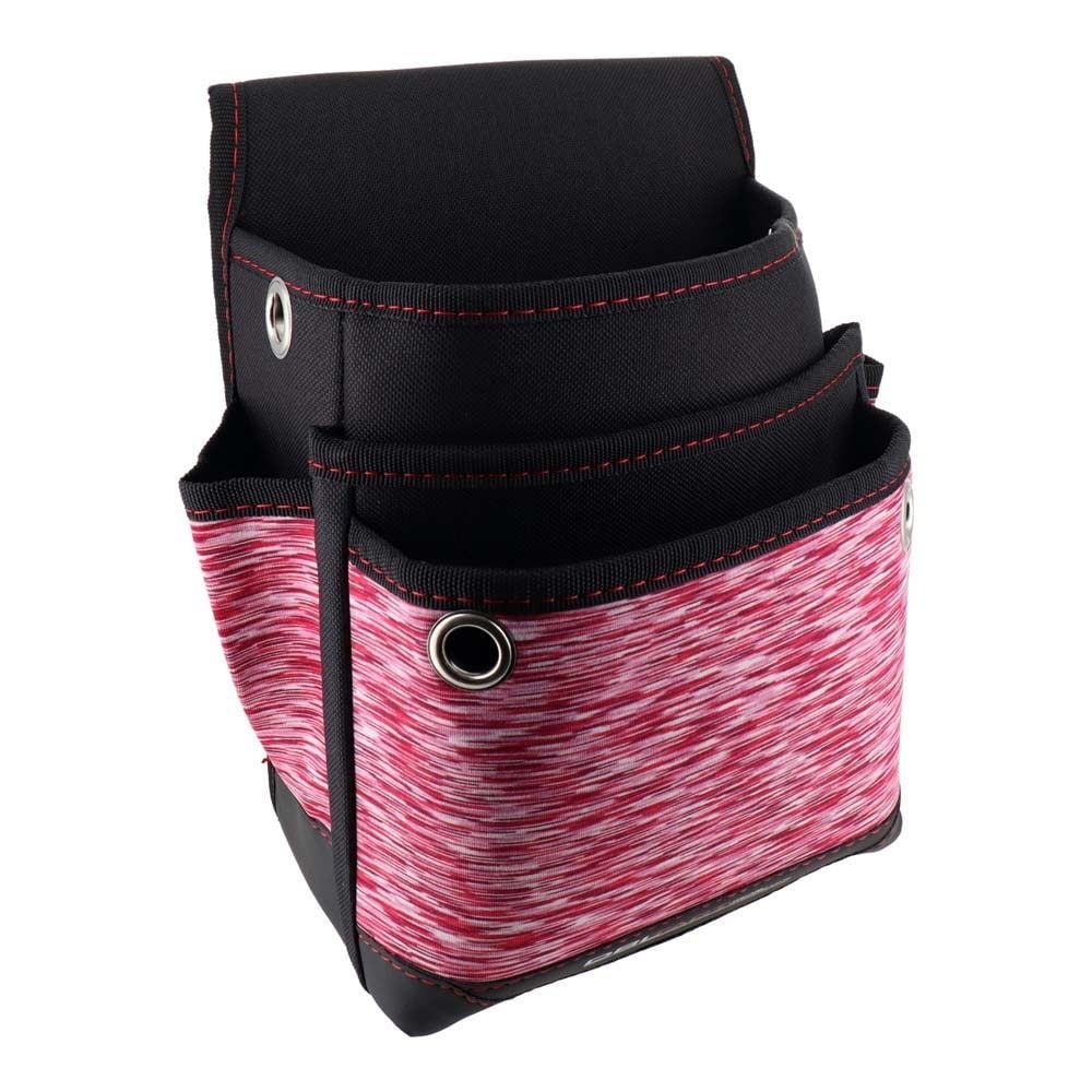 DBLTACT スパンデックスシリーズ　腰袋3段大ワイド　レッドDT-03W, ブラック, 3段