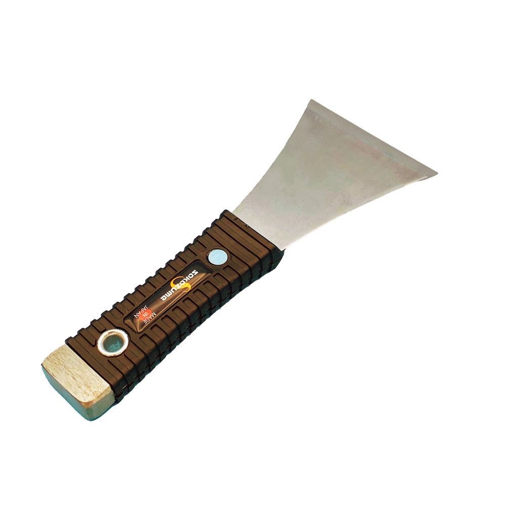 坂爪製作所（SAKAZUME） 貫通皮スキ　樹脂グリップ　Ｙ型平刃７５ｍｍ 4123, 黒, 75mm