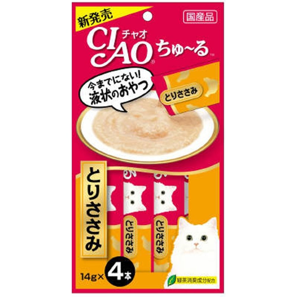 チャオ　ちゅーる　とりささみ　4本, とりささみ, 14g&times;4本