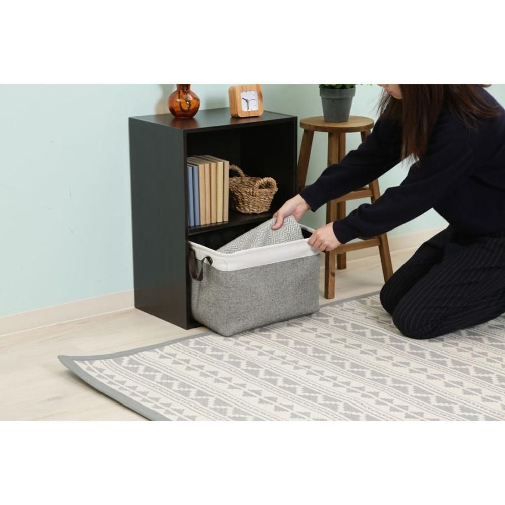 カラーボックス2段【メーカー直送・代引不可】, ホワイト, 2段