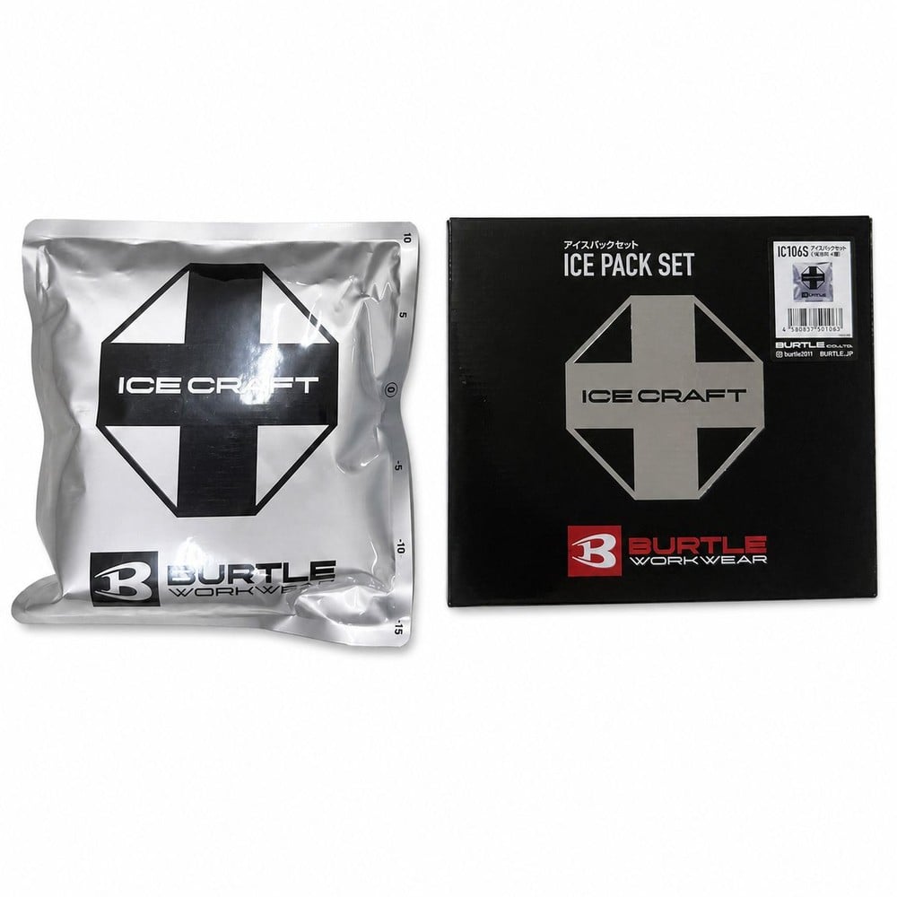 BURTLE バートル IC106 アイスパック （1Kg）&times;1個, シルバー, 1.0kg&times;1個