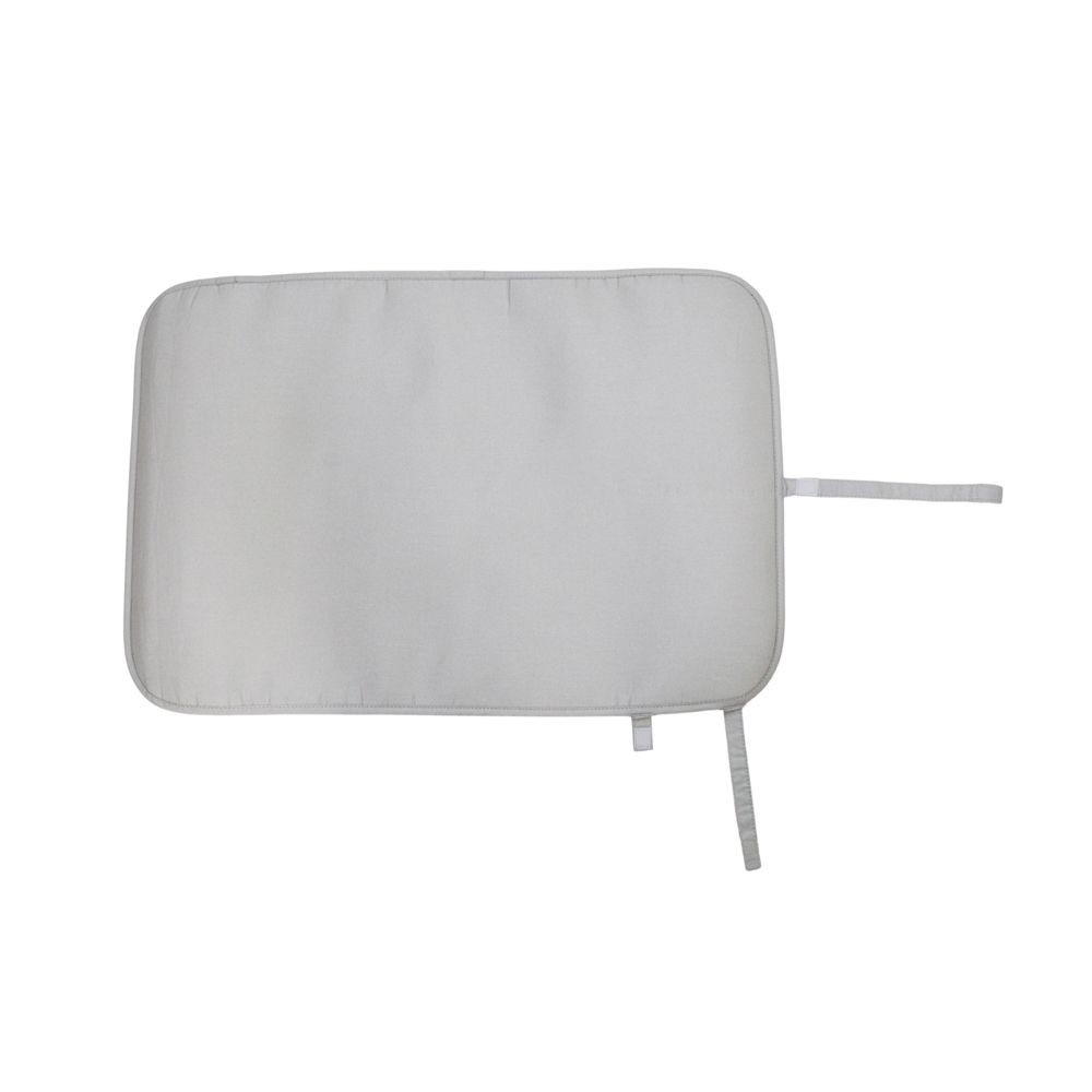 抗菌生地使用　サッと広げてすぐ使えるアイロンマット, シルバー, 72&times;48cm