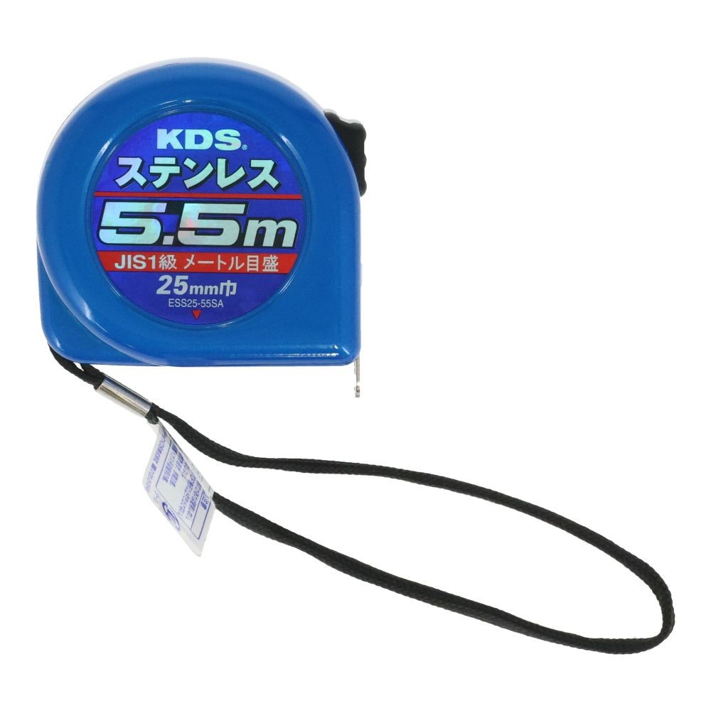 ＫＤＳ　ステンレスコンベックス　２５ｍｍ&times;５．５ｍ, ブルー, 25mm&times;5.5m
