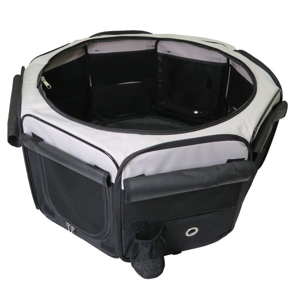 折りたためる8角形ソフトサークル, ブラック（S）, Sサイズ