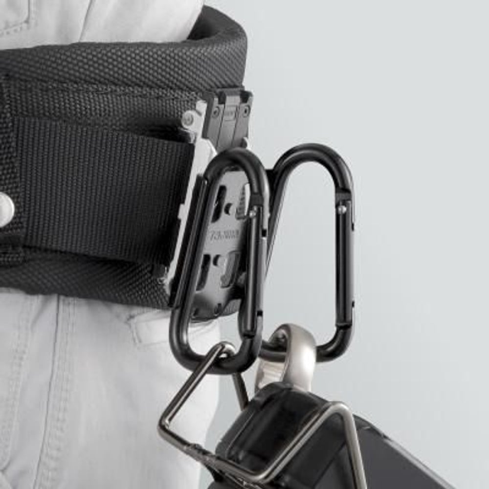 TAJIMA　セフ工具ホルダースチール カラビナ小 ダブル　SFKHI-CSW, ブラック, カラビナ小　ダブル