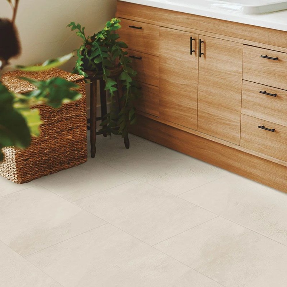 ゆかペタ YKP201　モイストタイル（ホワイト） &times;24枚セット, モイストタイル（ホワイト）, 幅300&times;奥行450&times;高さ2mm