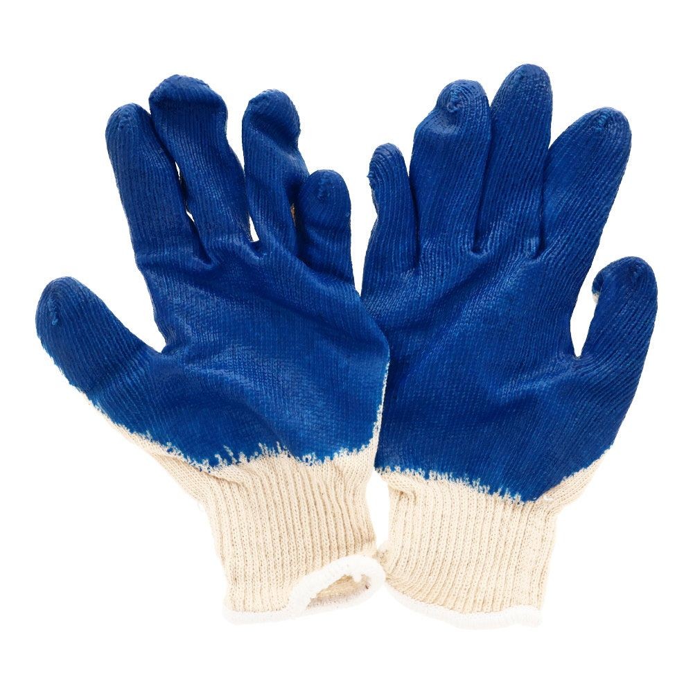 ゴム引き軍手10双パック, ホワイト, 10双