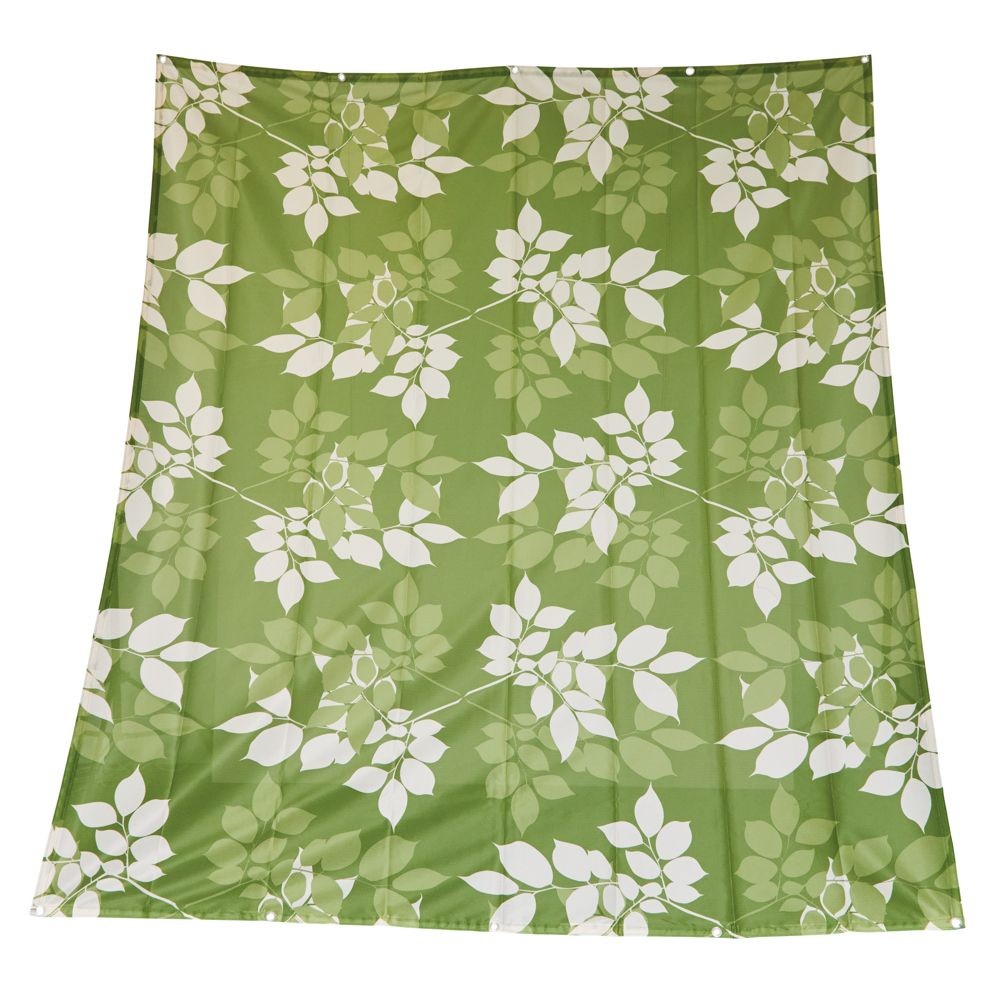 風通しの良いタープ   リーフ柄グリーン, グリーン/リーフ柄, S