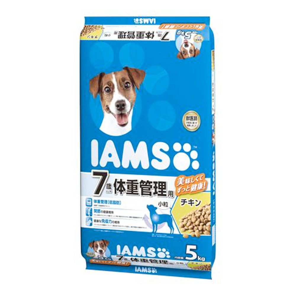 アイムス IAMS 7歳以上用 体重管理 チキン 小粒 5kg, チキン小粒, 5kg