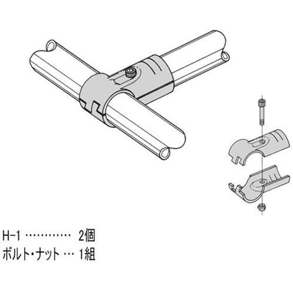 YAZAKI 矢崎化工 イレクター メタルジョイント HJ-1S, ブラック, HJ-1S