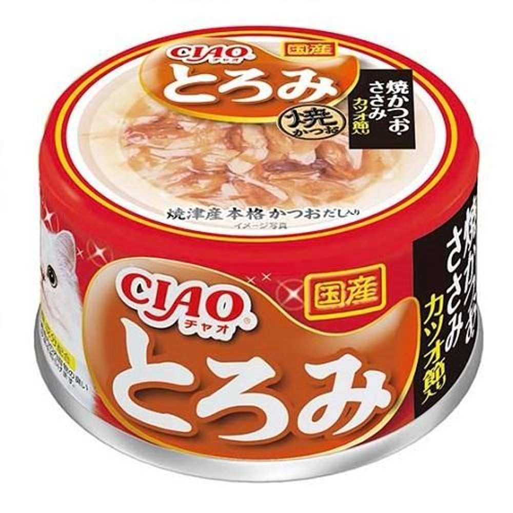 いなば　チャオとろみ焼かつおささみ　80ｇ, 焼かつおささみ, 80g