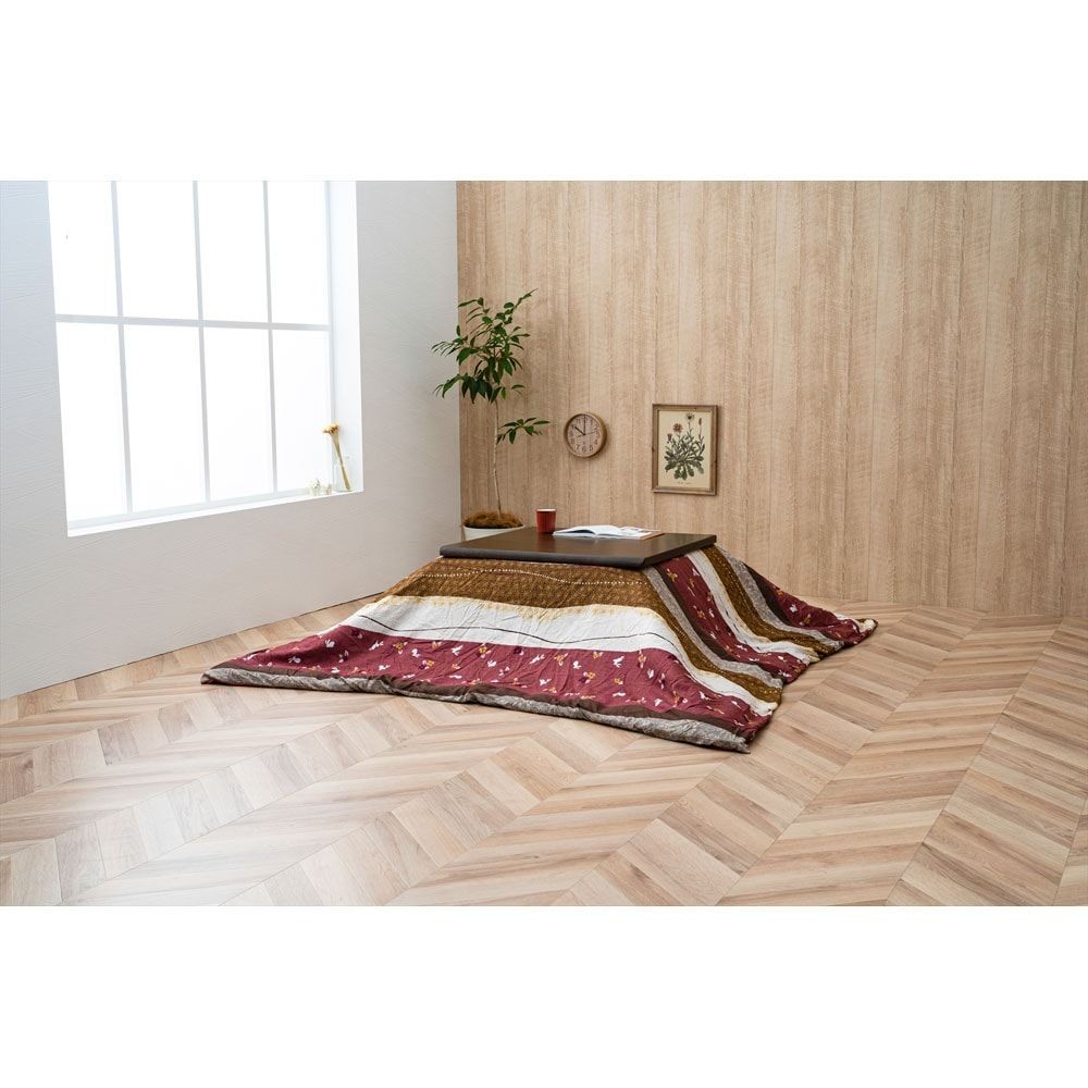 こたつカバー　こよみ【メーカー直送・代引不可】, ローズ, 約215&times;215cm