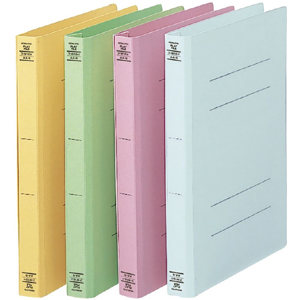 【20冊セット】コクヨ　フラットファイルW樹脂製とじ具 A4縦 25mmとじ 黄　フーＷ１０Ｙ【メーカー直送・代引不可】, 黄色, A4-S