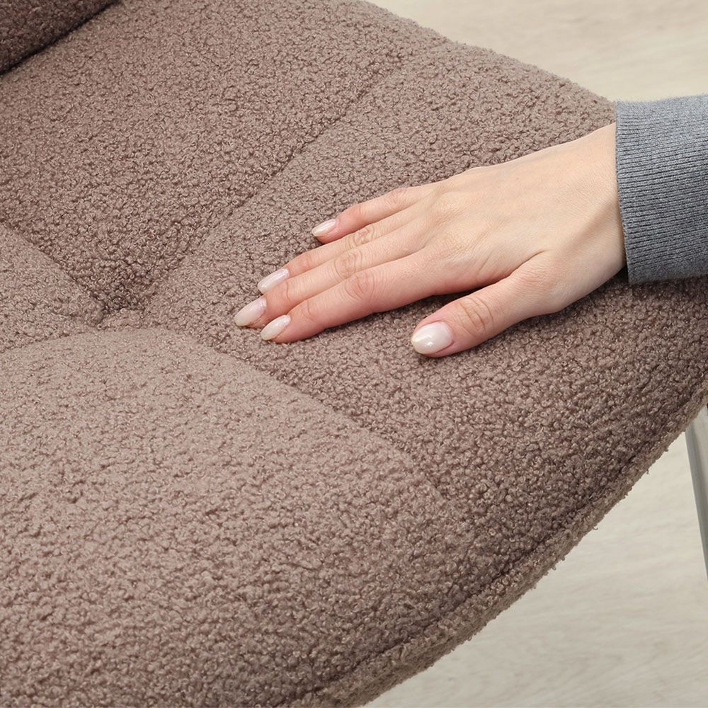 不二貿易 ダイニングチェア　ルル　ＢＲ【メーカー直送・代引不可】, ブラウン, 幅550mm&times;奥行600mm&times;高さ810mm