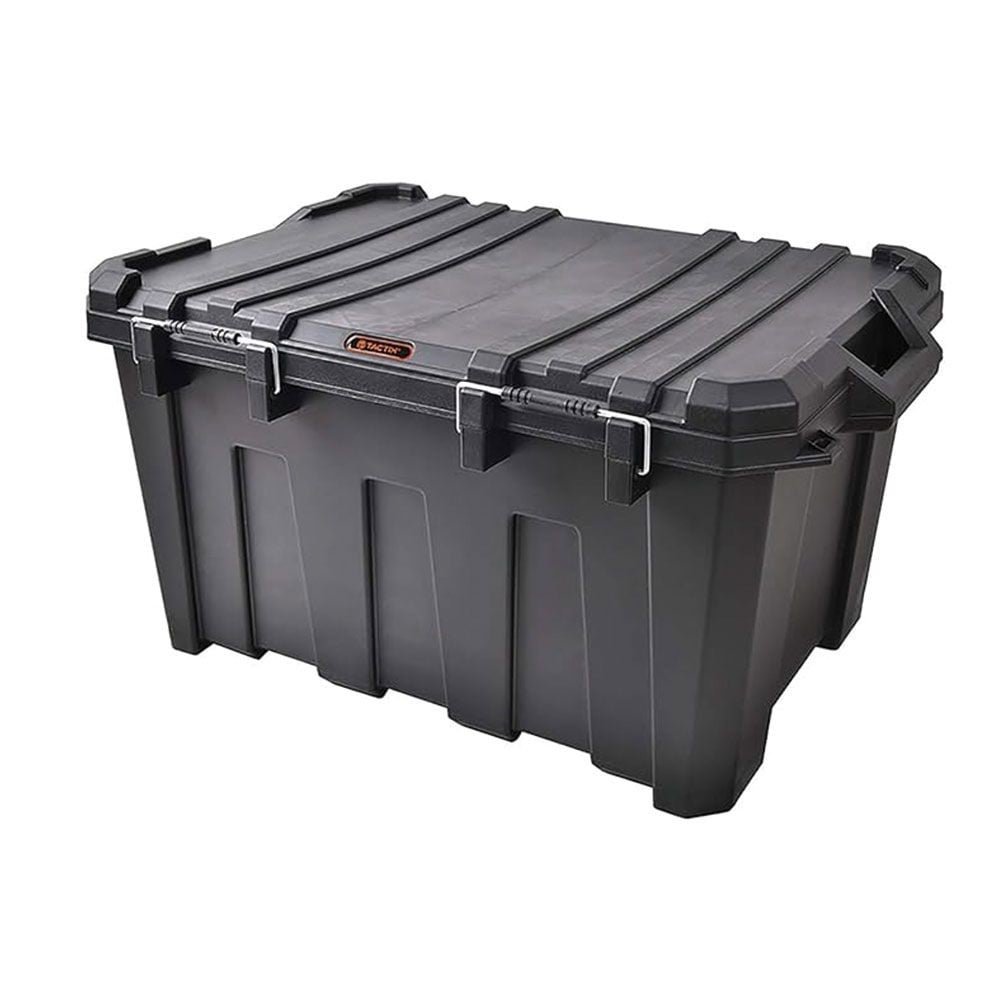 タクティクス コンテナボックス 135L 幅850&times;奥行610&times;高さ450mm, 黒, 135L