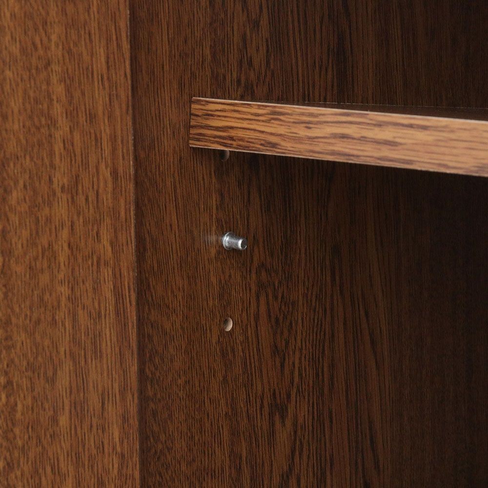 不二貿易 ラルゴ　キャビネット　オークＢＲ【メーカー直送・代引不可】, ブラウン, 幅600mm&times;奥行415mm&times;高さ800mm