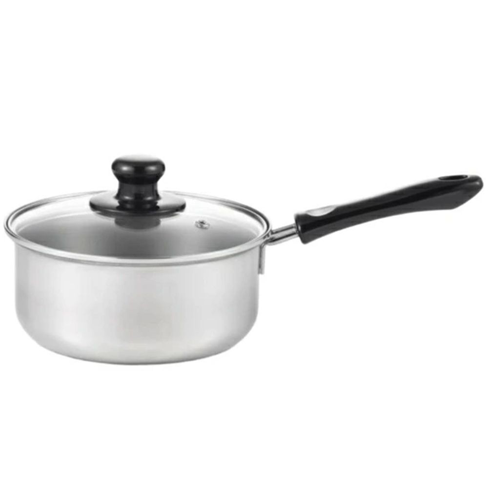 ヨシカワ クックルックネオ片手鍋 18cm, シルバー, 幅350mm&times;奥行195mm&times;高さ138mm