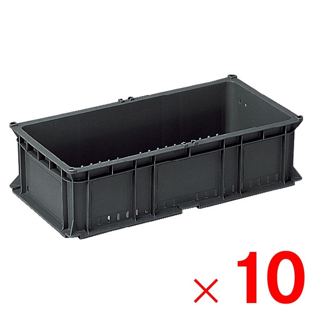 サンコー サンテナー B#60 SS グレー 102800-00 &times;10個セット【メーカー直送・代引不可】【法人限定】, グレー, 10P