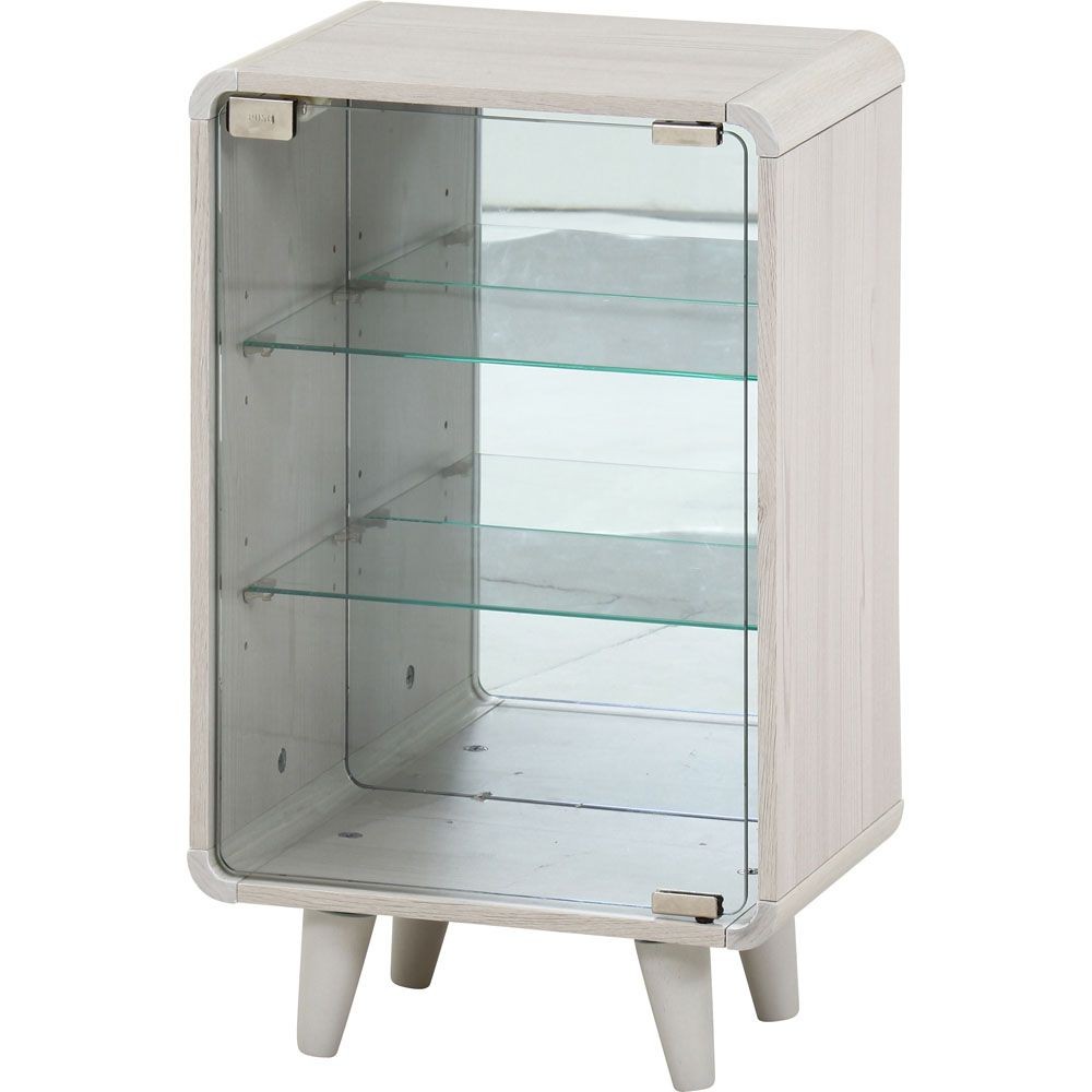 不二貿易 コレクションシェルフ　クレール　ミドル　ホワイトウォッシュ【メーカー直送・代引不可】, ホワイト, 幅360mm&times;奥行265mm&times;高さ600mm