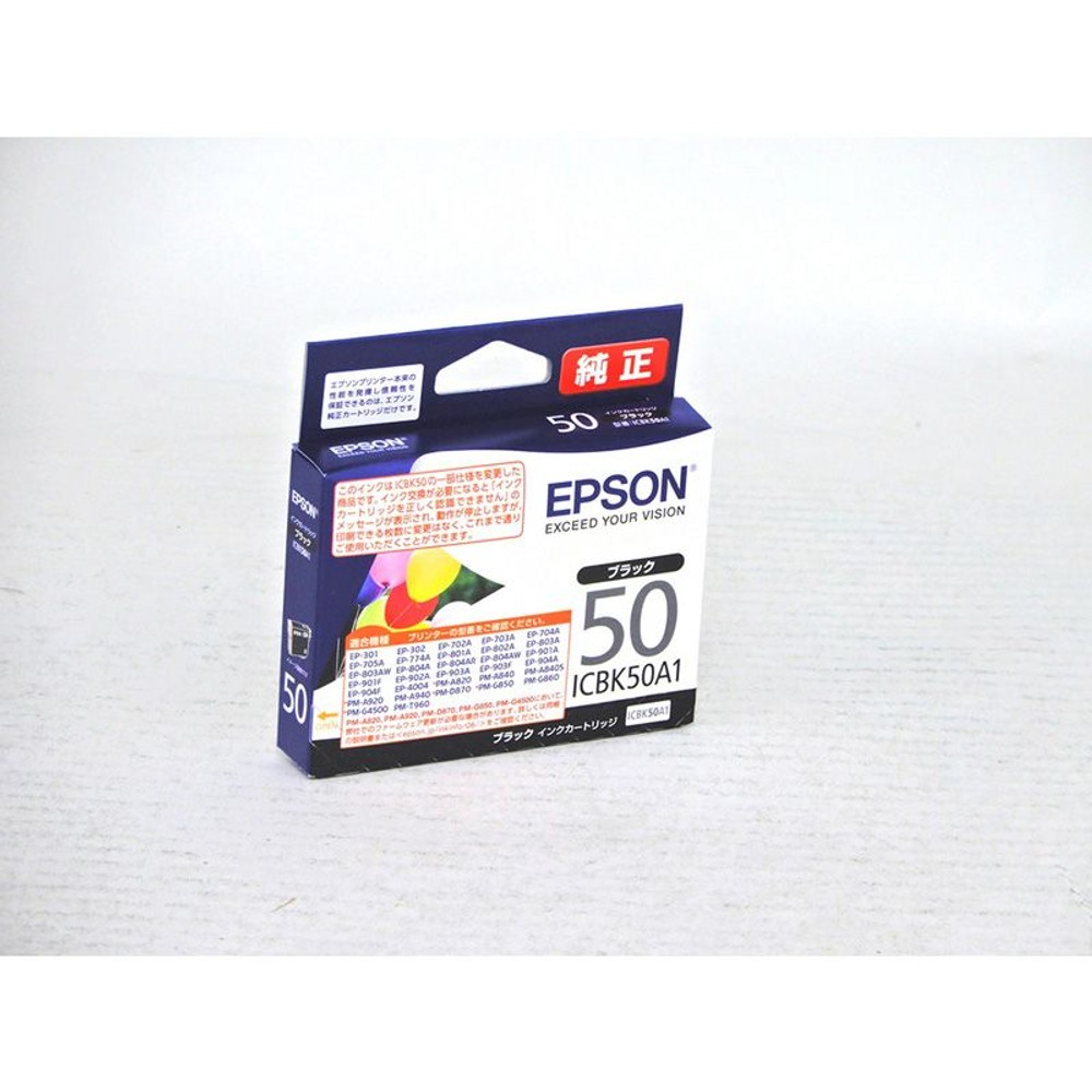 ＥＰＳＯＮ　インクカートリッジ　ＩＣＢＫ50Ａ1　純正, ブラック, インクカートリッジ