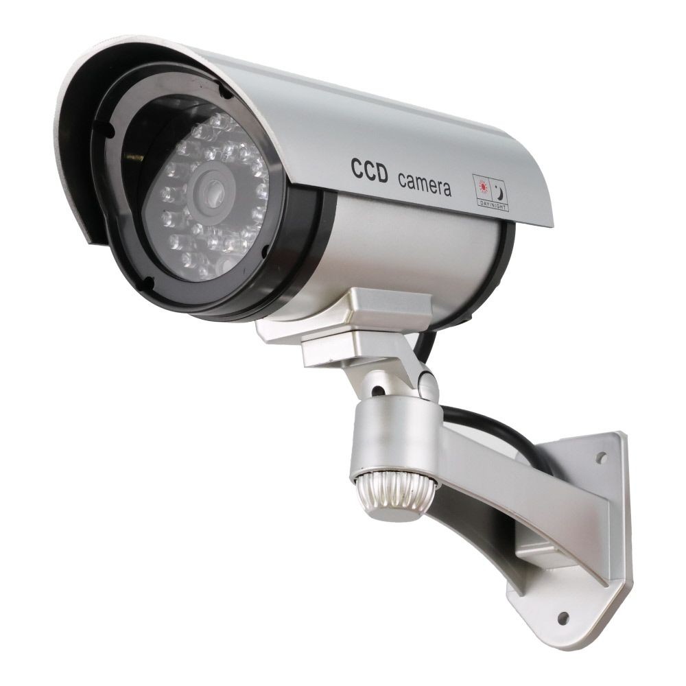 WIZ'A ウィザ　明暗センサー型ダミーカメラ, シルバー, LED30灯