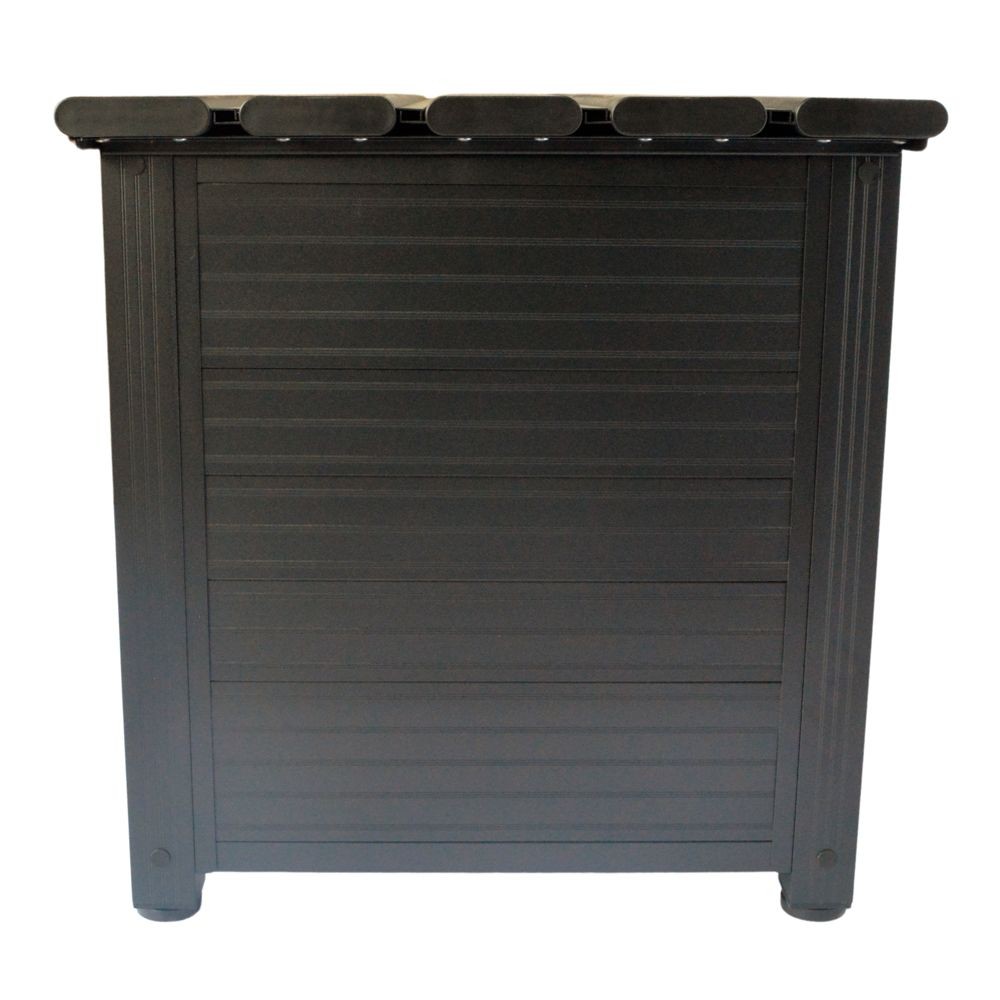 サイレントベンチストッカー　幅90&times;奥行45&times;高さ48ｃｍ　９０４５４９, ブラック, 900&times;450&times;490mm