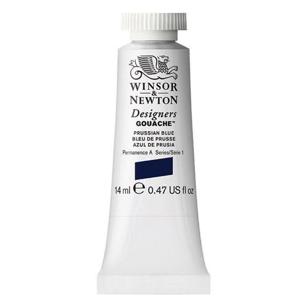 W&N デザイナーズ・ガッシュカラー 14ｍｌ チューブ 538 プルシアンブルー
